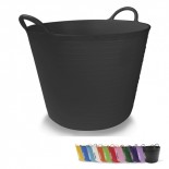 Capazo plástico Negro Nº.4 Flextub Rubi - 55 litros